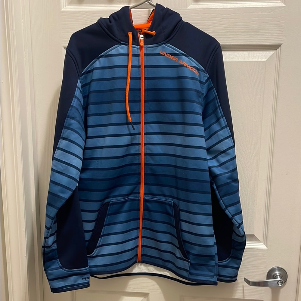 Under Armour Men's Blue Striped Jacket